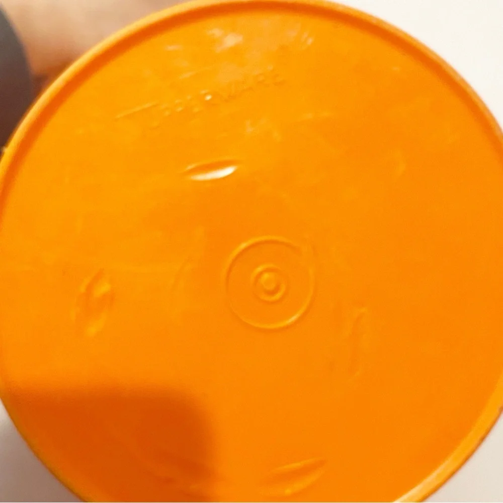 Vintage Tupperware Orange Servilier Canister Large Storage Container‎ With Lid